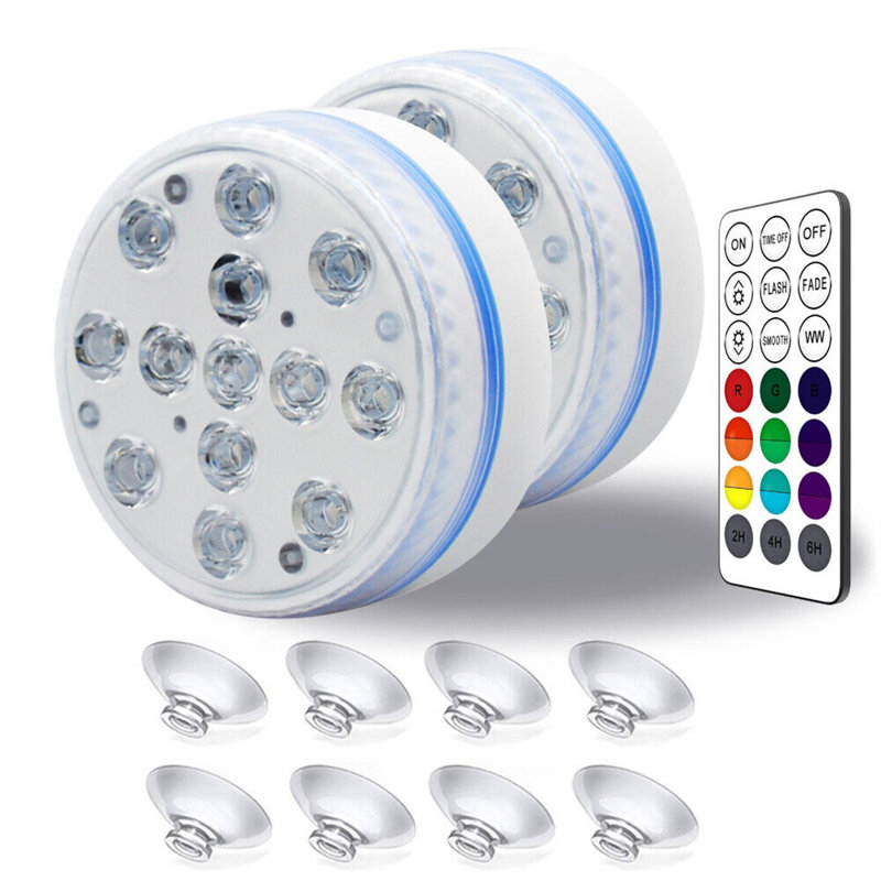 White Low Voltage Battery Powered Integrated LED Deck Light Kit