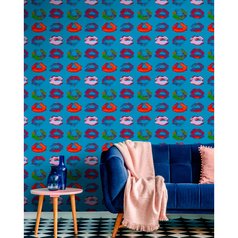 Nouvelle Pop Wallpaper Roll, Red/Pink/Blue/Green