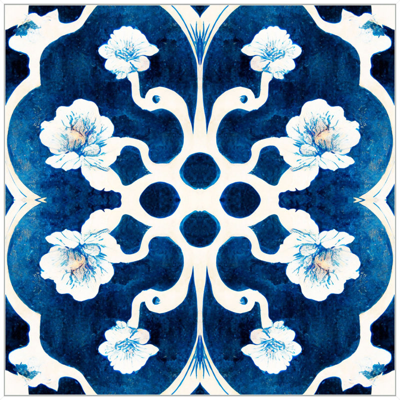 Indigo Ogee 3 Print by Lillian August