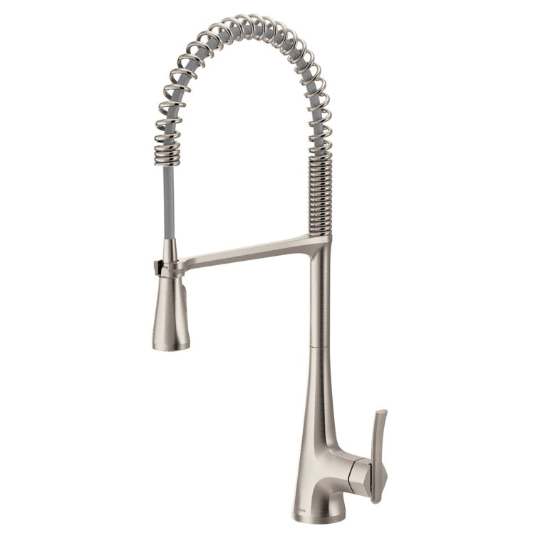 Sinema Pre-Rinse High Arc Spring Pull Down Single Handle Kitchen Faucet