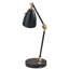 Lampe de bureau noire 18,5 po Euan
