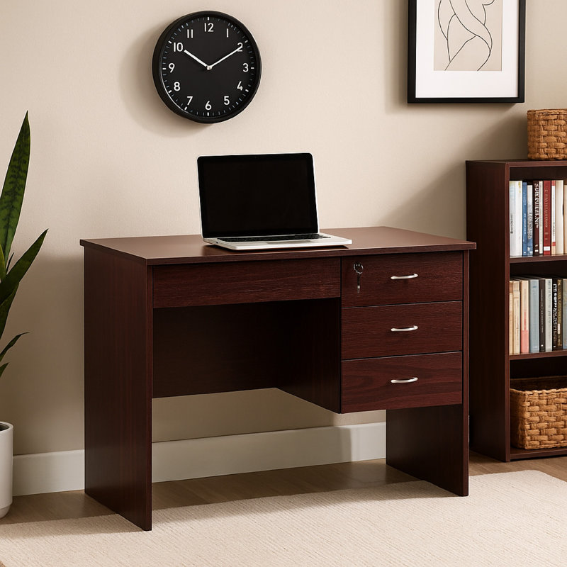 Kaelly Writing Desk, Espresso Duplicate