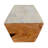 4-Piece Marble and Mango Wood Hexagon Coasters