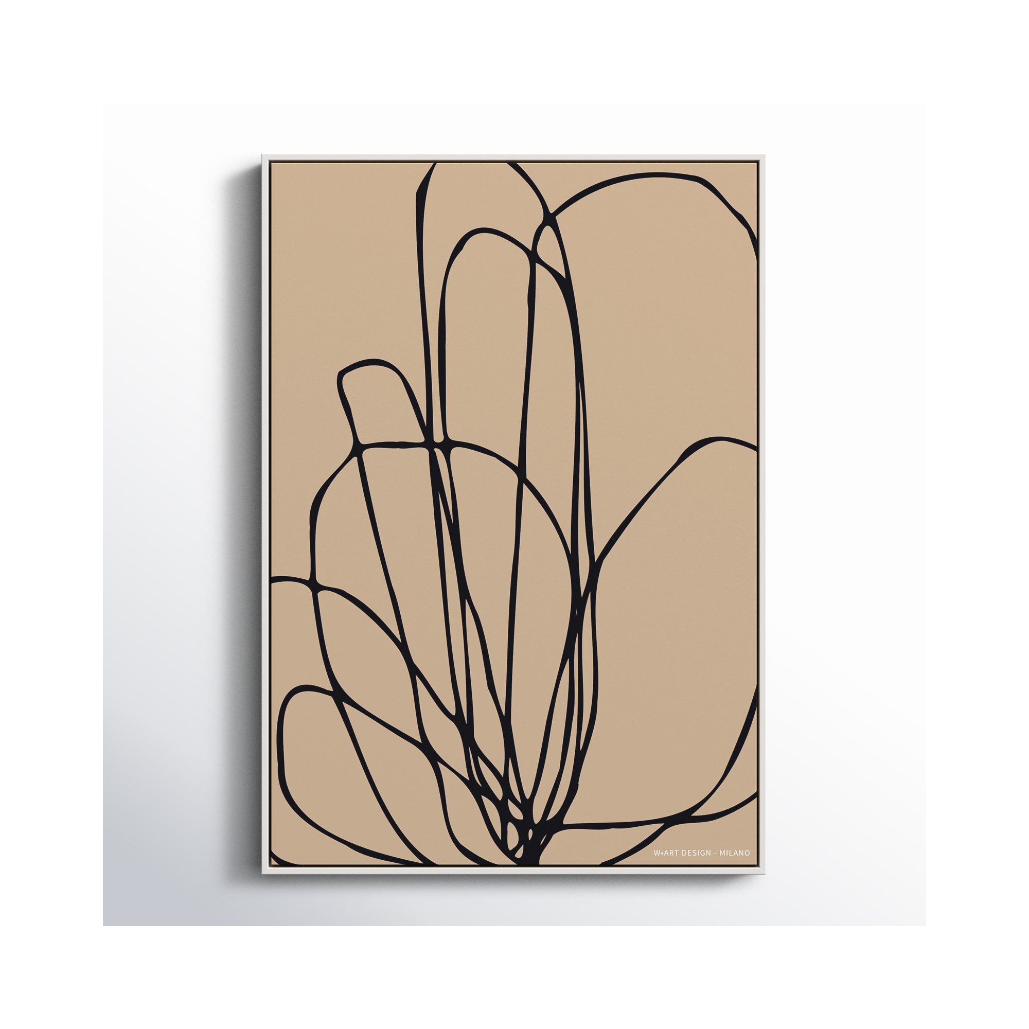 Tracings 3 by Romina Gadler, 20" H x 14" W x 1.25" D, Black Framed Paper