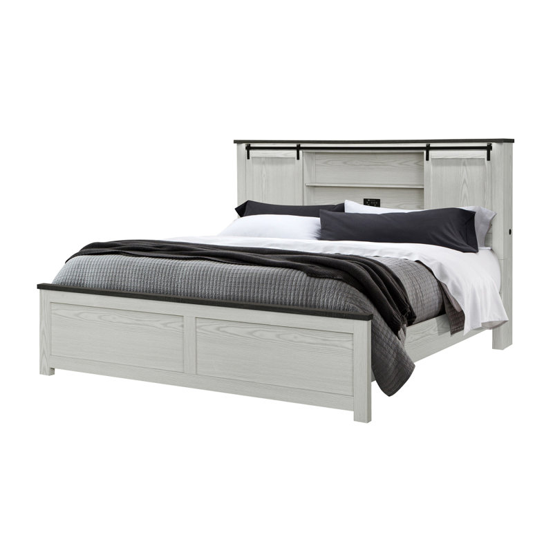 Très grand lit beige Avery, King