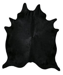Tapis de zone noire vache brésilien teint Goodridge