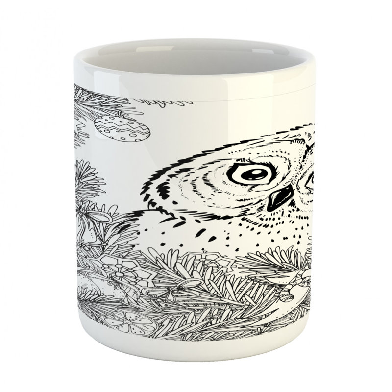 Grande tasse à café hibou print