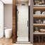 Porte de douche simple avec verre transparent l 26 po x H 72 po-102351467