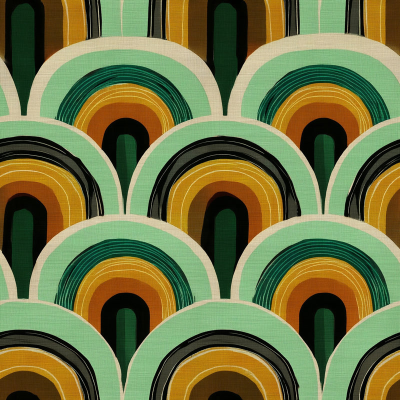 Papier peint moderne Mid-Century, Texturé non collé