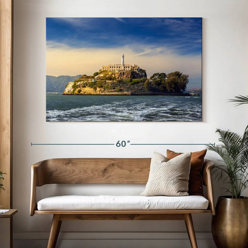 L'île d'Alcatraz, H 34 po x l 51 po