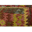 Tapis de zone en laine rouge/brun/vert 3 pi 3 po x 4 pi 8 po one-of-kind-noué la main Doorfield