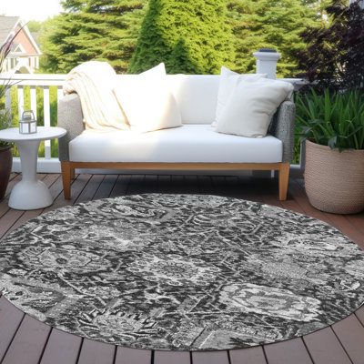 Tapis intérieur / extérieur gris Lureva 