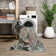Washable Non-Slip Area Rug - Blue Green / Tangerine Traditional Oriental Area Rug