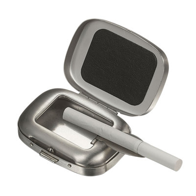 Visol Preston Chrome Plated Rectangular Metal Pocket Ashtray