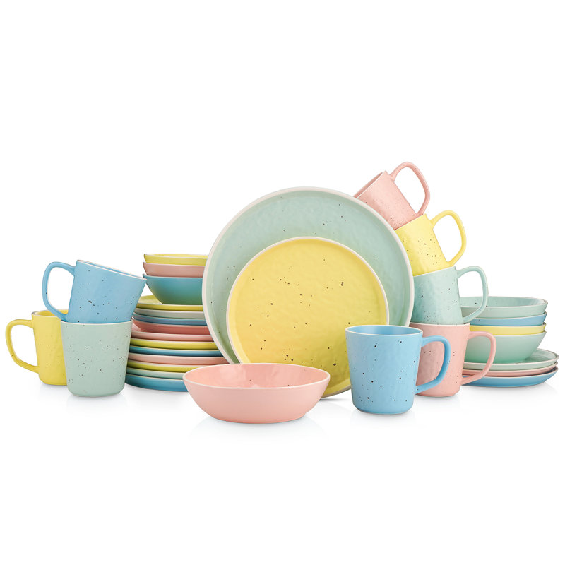 Stone Lain Elena 32-Piece Dinnerware Set Stoneware