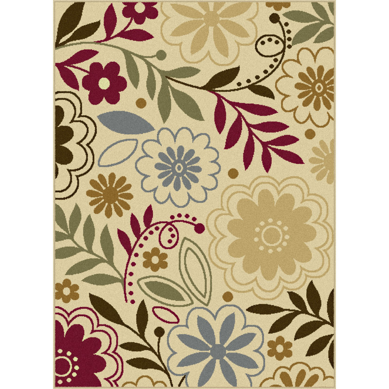Tapis beige contemporain Clarence, Rectangle 7 pi 6 po x 9 pi 10 po
