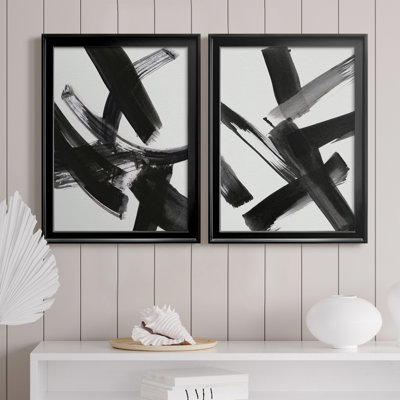 " Black Magic I " 2 - Pieces Painting Print
