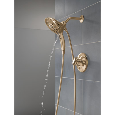 Garniture de robinet de douche à double fonction Tetra 17 Series, pomme de douche In2ition avec ensemble de garniture de jet manuel
