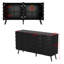Buffet noir H 31,4 po