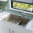 Karran Quartz 33'' X 22'' Double Bowl 60/40 Top Mount Drop-in Kitchen Sink Kit-54821668