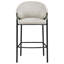 Ensemble de 2 chaises de bar en tissu d'ameublement Chadwick