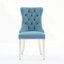 Ensemble de 2 chaises capitonnées avec garniture cloutée-1244202402