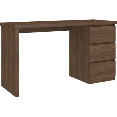  Bureau blanc avec tiroirs, table de jeu d'ordinateur pour bureau à domicile l 53 po, meuble-lavabo moderne avec rangement, poste de travail en bois pour chambre à coucher, salon, chêne classique