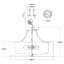 Eisen 3-Light 38.1cm Semi Flush Mount