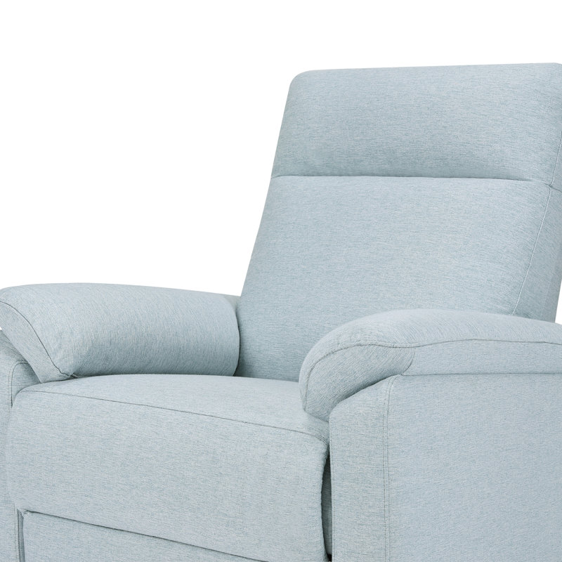 Suzy Electronic Recliner and Swivel Glider, Heathered Blue