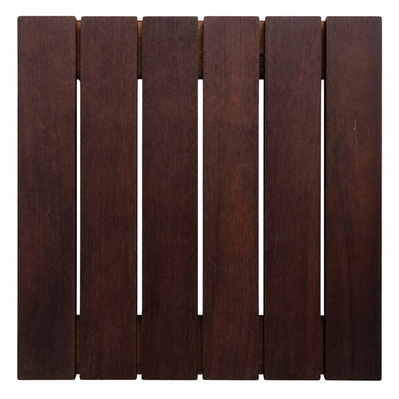 Bac à plantes carré en acacia 11,8 po (paquet de 2)