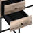 Modern Rustic Office Desk With 4 Storage - Oak And Black Port Charging Metal Sled Base For Stability