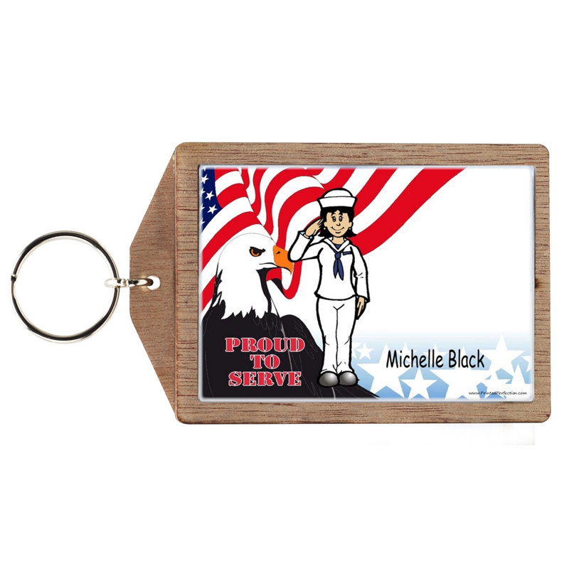 Marine américaine personnalisée - porte-clés féminin