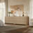 Allete 55.2"W Modern Fluted Panel 6-Drawer Dresser-501954574