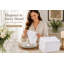 Serviettes de table blanches en coton Bedding Craft, ensemble de 12-767234435-767234436