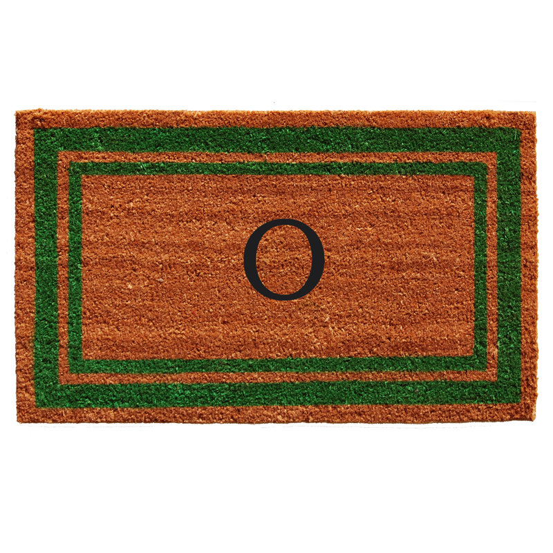 Tapis d'entrée antidérapant Stortz, Rectangle 2 pi x 3 pi, O, Vert / Brun