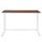 Walnut And White Writing Desk With USB Port-1252503231