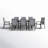 8 - Person Patio Dining Set with Extendable Rectangular Table-526125330