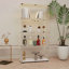 Vitrine en verre trempé, armoire à vin, armoire de rangement, classeur, avec bande DEL Bluetooth, peut être contrôlée par une télécommande ou une application mobile, roulettes pivotantes, peut être placée n'importe où