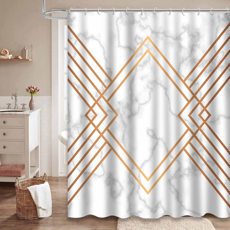 Rideau de douche Marble, L 72 po x l 72 po