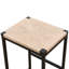 Ensemble de 2 tabourets de bar sans dossier pour comptoir de cuisine, chaises de salle à manger en corde de papier tissées pour la maison et la cuisine (corde de papier sans dossier)