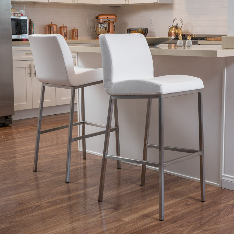 Tabouret de 30,25 po Lotie, Blanc