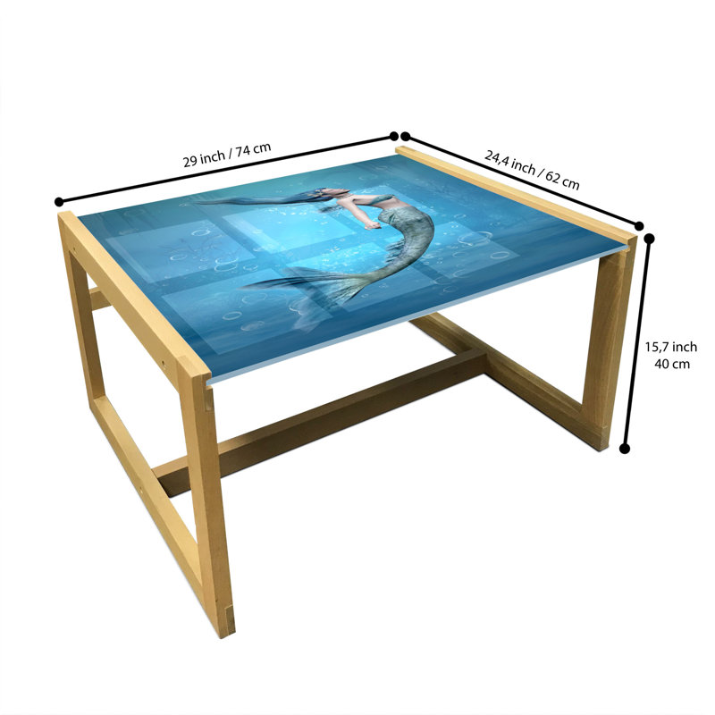 Jamesetta Trestle Coffee Table, 40cm H x 74cm W x 62cm D