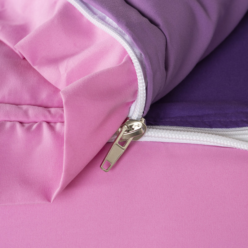  Bunkie Deluxe All-In-One Zipper Bedding Set, Full / Double, Pink Peony