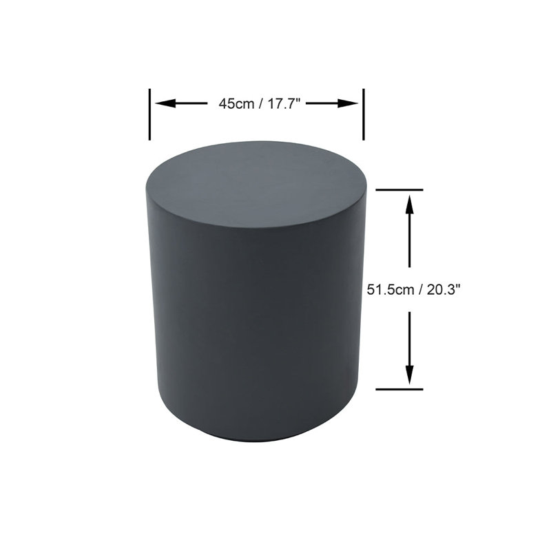 Sahira End Table, Satin Black