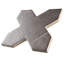 Istanbul Squire Shield With Cross 6 In. X 8-3/8 In. Porcelain Floor And Wall Tile Kit-1633919478