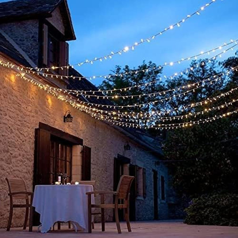 20 LED String Lights Outdoor Indoor, Long 9.8FT Christmas Lights,Set of 2, 19,8 pi
