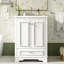 Meuble-lavabo de 61 cm avec lavabo en céramique, style contemporain, matériaux de qualité, rangement organisé, lavabo inclus, meuble fonctionnel
