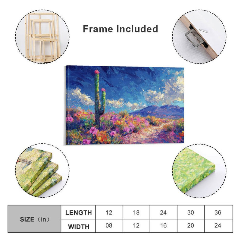 Art mural encadré 20 "x 30" avec cadre en bois, prêt à être accroché, 20×30inch