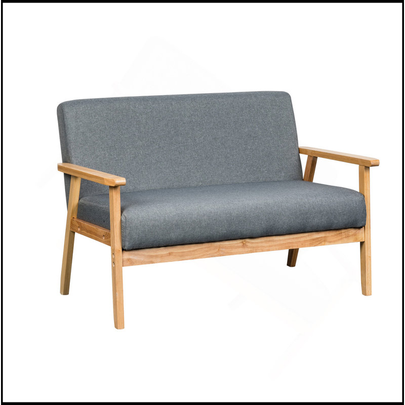 Ensemble de table basse et causeuse Bahamas, Gris, Brun
