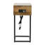 Table d'appoint moderne en forme de C avec port de charge